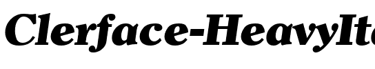 Clerface-HeavyIta Regular.ttf