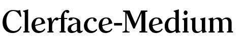 Clerface-Medium Regular.ttf