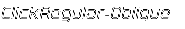ClickRegular Oblique Regular.ttf