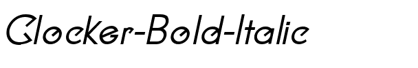 Clocker Bold Italic.ttf