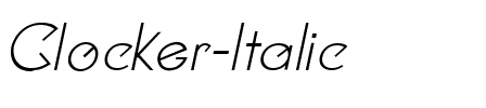 Clocker Italic.ttf