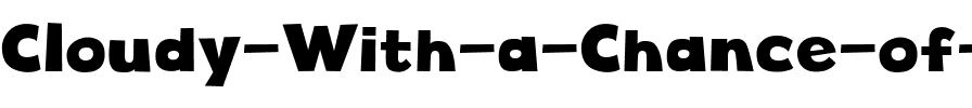 Cloudy With a Chance of Love Regular.ttf
