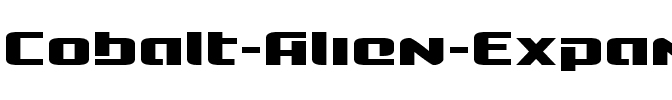 Cobalt Alien Expanded Expanded.ttf