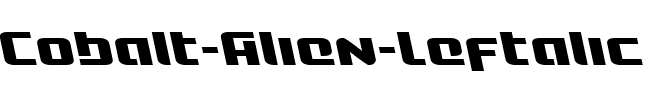 Cobalt Alien Leftalic Italic.ttf