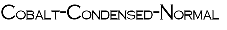 Cobalt Condensed Normal.ttf