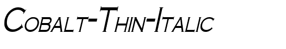 Cobalt Thin Italic.ttf