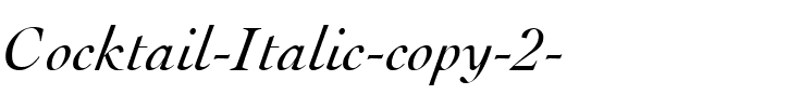 Cocktail Italic.ttf