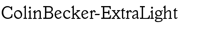 ColinBecker-ExtraLight Regular.ttf