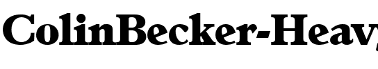 ColinBecker-Heavy Regular.ttf