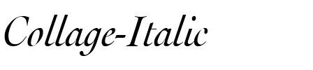 Collage Italic.ttf
