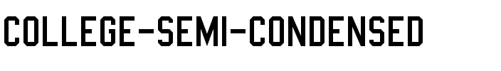 College Semi-condensed Regular.ttf