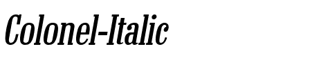Colonel Italic.ttf