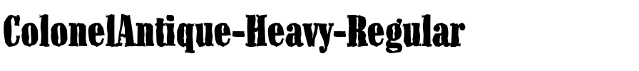 ColonelAntique-Heavy Regular.ttf