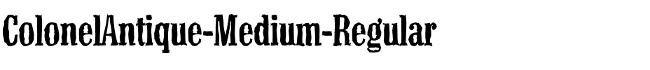 ColonelAntique-Medium Regular.ttf