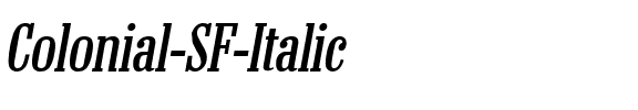 Colonial SF Italic.ttf