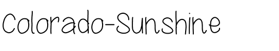 Colorado Sunshine  Medium.ttf