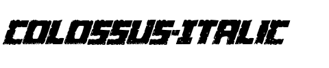 Colossus Italic Italic.ttf