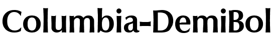 Columbia-DemiBold Regular.ttf