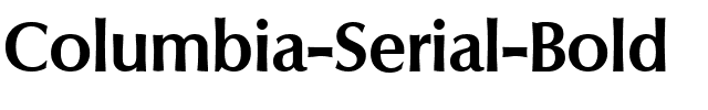 Columbia-Serial Bold.ttf