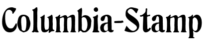 Columbia Stamp Regular.ttf