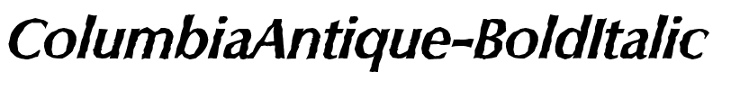 ColumbiaAntique BoldItalic.ttf