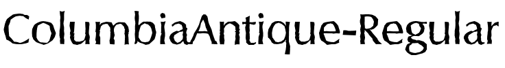 ColumbiaAntique Regular.ttf