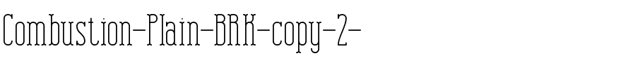 Combustion Plain BRK Normal.ttf