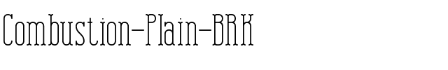Combustion Plain BRK Normal.ttf