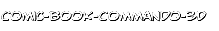 Comic Book Commando 3D 3D.ttf