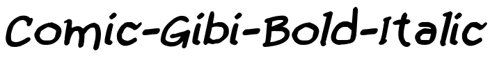 Comic Gibi Gras Italique.ttf