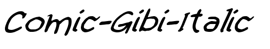 Comic Gibi Italique.ttf