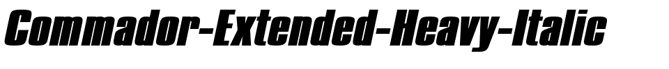 Commador Extended Heavy Italic.ttf