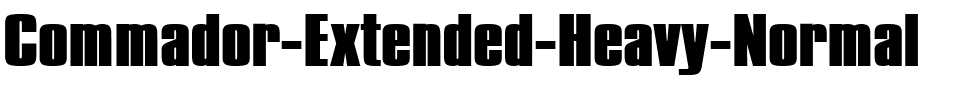Commador Extended Heavy Normal.ttf