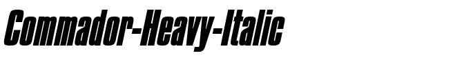 Commador Heavy Italic.ttf
