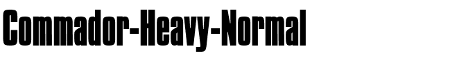 Commador Heavy Normal.ttf