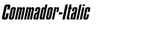 Commador Italic.ttf