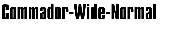 Commador Wide Normal.ttf