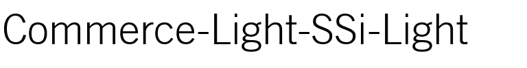 Commerce Light SSi Light.ttf