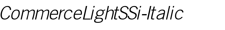 CommerceLightSSi Italic.ttf