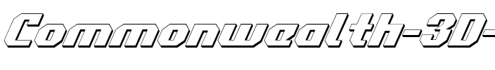 Commonwealth 3D Italic 3D Italic.ttf