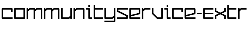 CommunityService ExtraBold.ttf