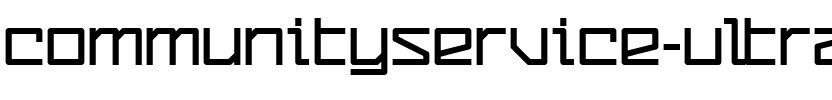 CommunityService UltraBold.ttf