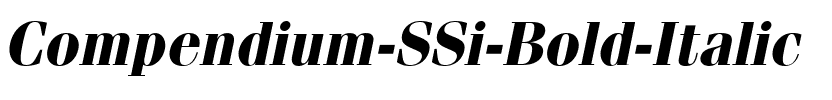 Compendium SSi Bold Italic.ttf