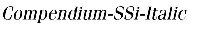 Compendium SSi Italic.ttf
