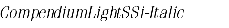 CompendiumLightSSi Italic.ttf