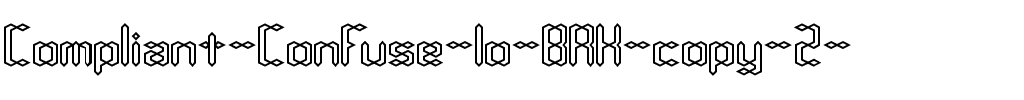 Compliant Confuse 1o BRK Normal.ttf