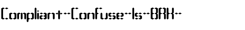 Compliant Confuse 1s (BRK) Normal.ttf