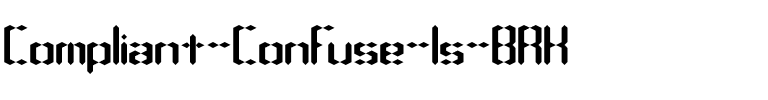 Compliant Confuse 1s BRK Normal.ttf