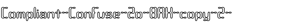 Compliant Confuse 2o BRK Normal.ttf