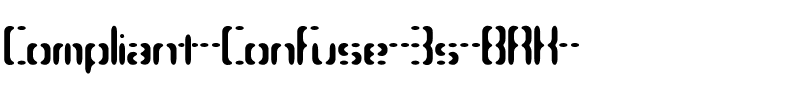 Compliant Confuse 3s (BRK) Normal.ttf